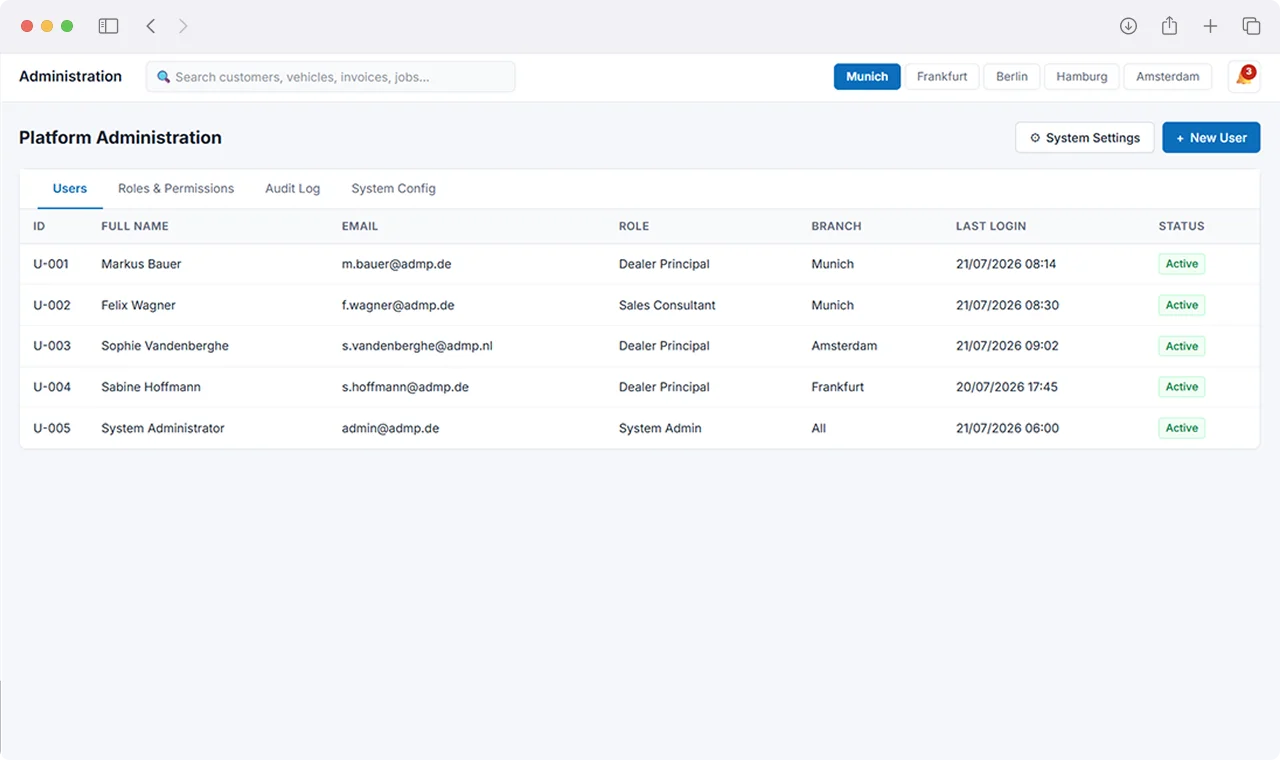 Automotive Dealer Management Platform Screenshot 10