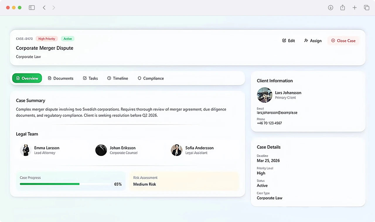 Integrated Client Communication Hub and Messaging Interface