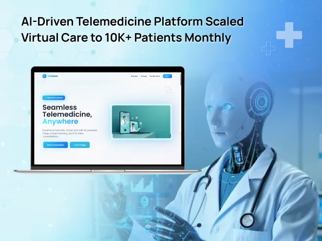 AI-Driven Telemedicine Platform Scaled Virtual Care to 10K+ Patients Monthly