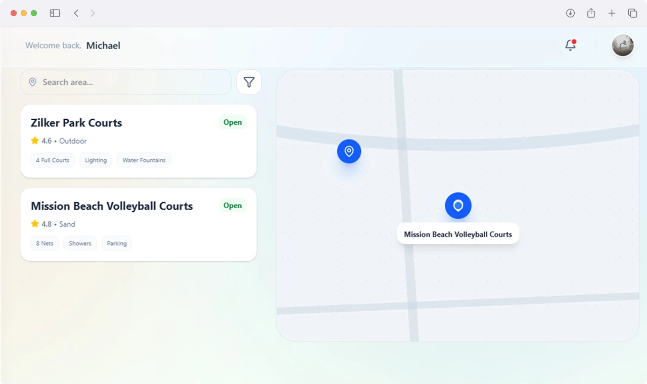 Multi-Sport Community Platform Screenshot 7