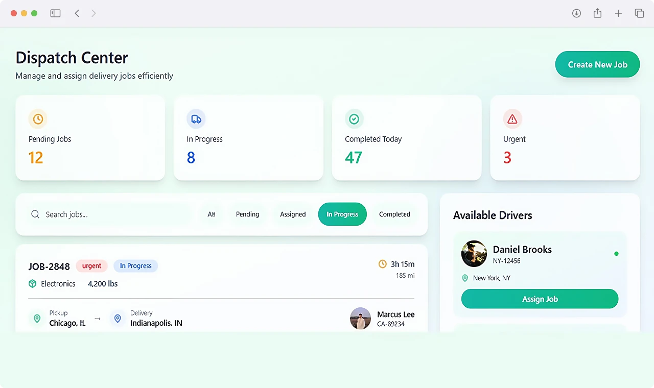 Automated Fleet Dispatch and Vehicle Allocation Dashboard