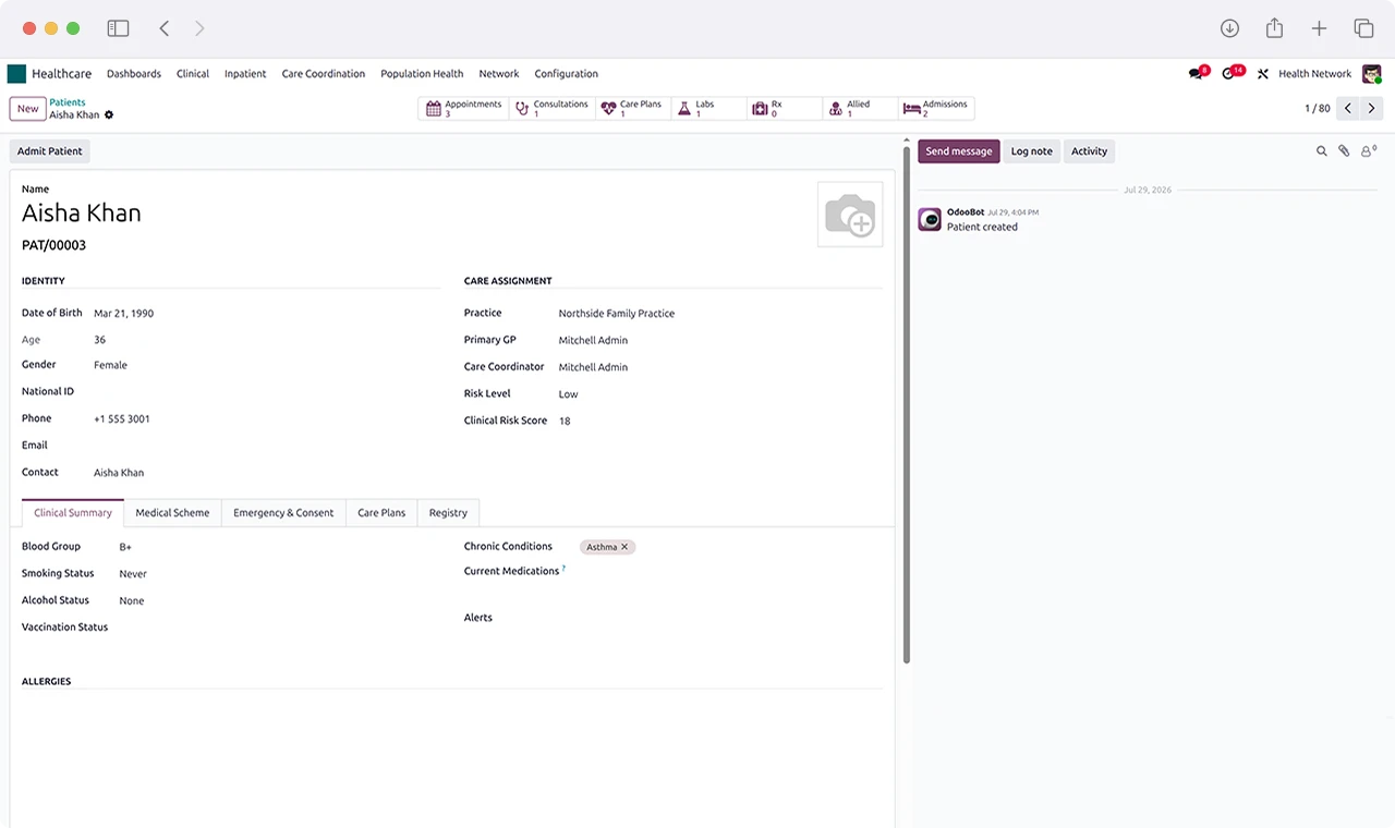 Value-Based Primary Healthcare Operations Platform Screenshot 3