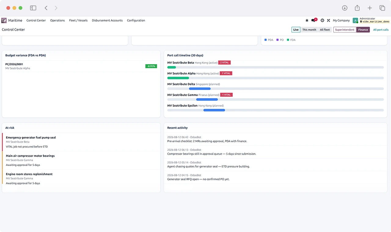Vessel-Centric Maritime Operations Platform Screenshot 6