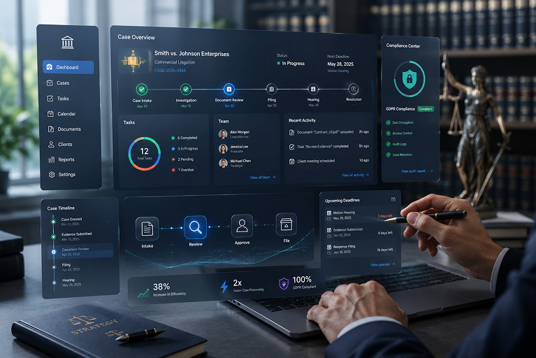 Automated Case Management Platform Boosted Legal Efficiency by 38%