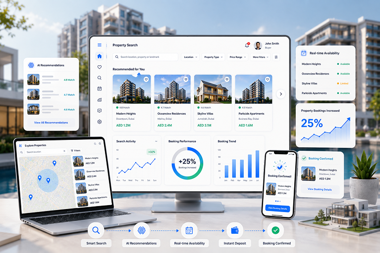 Smart Real Estate Search System Accelerated Property Bookings by 25%