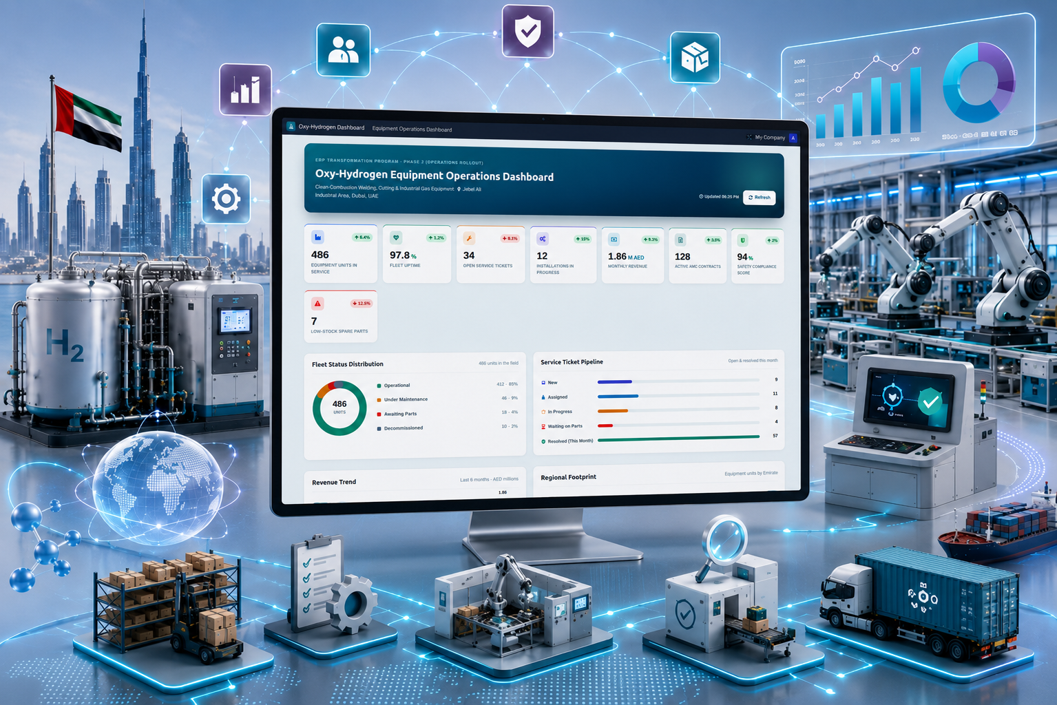 How Odoo ERP Transformed Operations for our UAE-Based Client's Oxy-Hydrogen Equipment Company