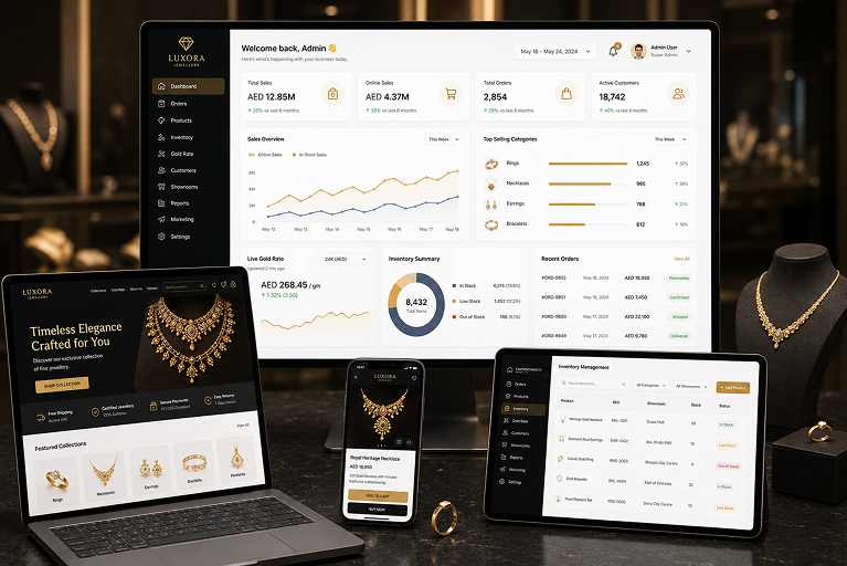 Omnichannel Jewellery Retail Transformation Increased Online Sales by 35%.